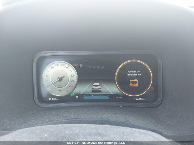 12611681 :رقم المزاد ، KM8K23AGXNU144196 vin ، 2022 Hyundai Kona Electric Preferred With Two-tone Roof مزاد بيع