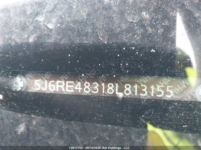 Aukcja sprzedaży 2008 Honda Cr-v Lx, vin: 5J6RE48318L813155, numer aukcji: 12611702