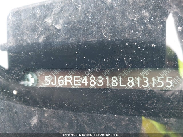 Aukcja sprzedaży 2008 Honda Cr-v Lx, vin: 5J6RE48318L813155, numer aukcji: 12611702