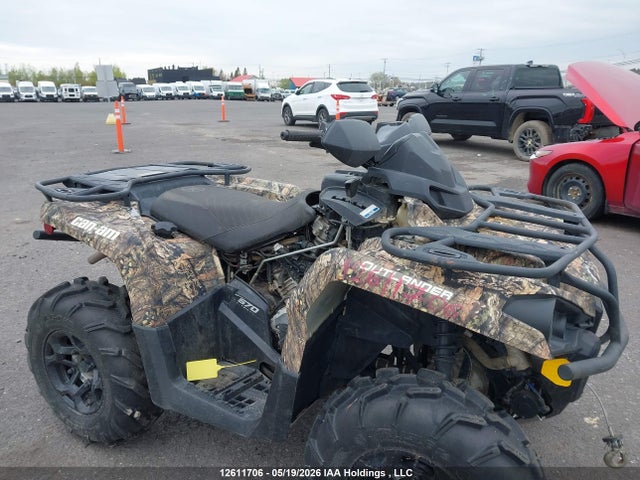 2022 Can-am Outlander Xt 570/mossy Oak Hunting Edition 570 მანქანა იყიდება აუქციონზე, vin: 3JBLKAT40NJ001427, აუქციონის ნომერი: 12611706