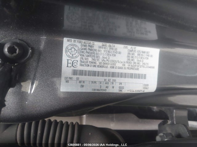 Продажа на аукционе авто 2014 Ford Focus Se, vin: 1FADP3F27EL334898, номер лота: 12605661