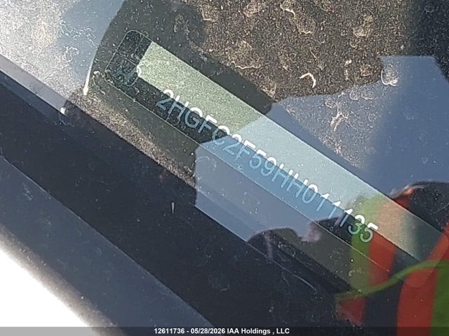 Aukcja sprzedaży 2017 Honda Civic Lx, vin: 2HGFC2F59HH011135, numer aukcji: 12611736
