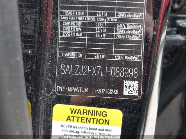 Продаж на аукціоні авто 2020 Land Rover Range Rover Evoque P250 S, vin: SALZJ2FX7LH088998, номер лоту: 12611768