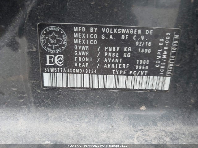 3VW5T7AU3GM049124 Volkswagen Golf GTI