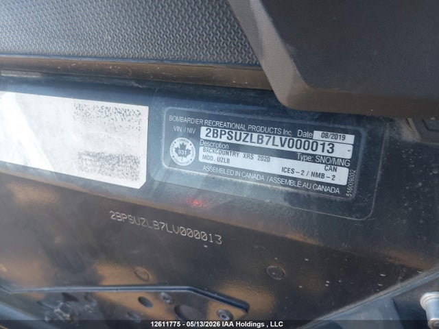 Продаж на аукціоні авто 2020 Skidoo Skidoo., vin: 2BPSUZLB7LV000013, номер лоту: 12611775