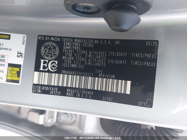 7MUAAABG2SV140221 Toyota Corolla Cross L