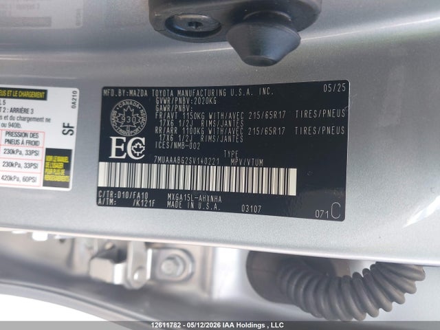 7MUAAABG2SV140221 Toyota Corolla Cross L
