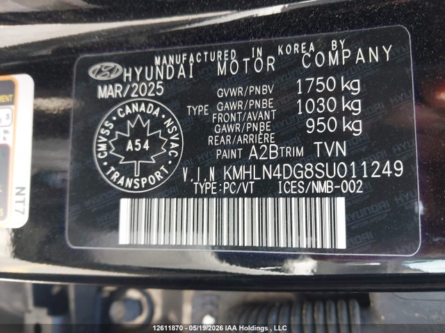 Продажа на аукционе авто 2025 Hyundai Elantra, vin: KMHLN4DG8SU011249, номер лота: 12611870