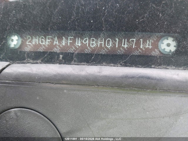 Aukcja sprzedaży 2011 Honda Civic, vin: 2HGFA1F49BH014714, numer aukcji: 12611891