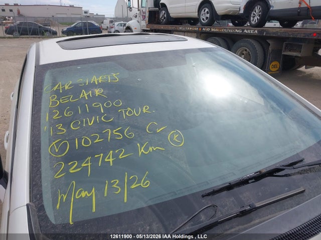 12611900 :رقم المزاد ، 2HGFB2F75DH102756 vin ، 2013 Honda Civic Touring مزاد بيع