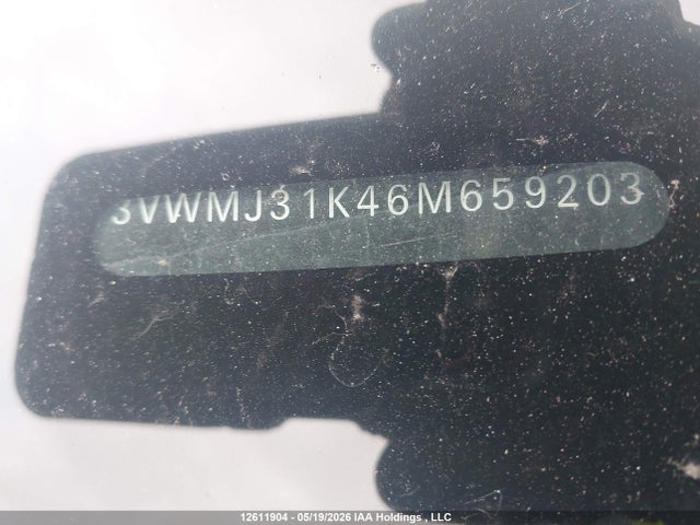 Aukcja sprzedaży 2006 Volkswagen Jetta 2.0t, vin: 3VWMJ31K46M659203, numer aukcji: 12611904