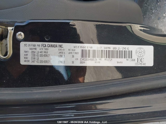 Aukcja sprzedaży 2017 Dodge Grand Caravan Cvp/sxt, vin: 2C4RDGBG0HR885154, numer aukcji: 12611907