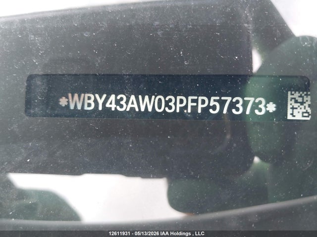 Aukcja sprzedaży 2023 Bmw I4 Edrive 35, vin: WBY43AW03PFP57373, numer aukcji: 12611931