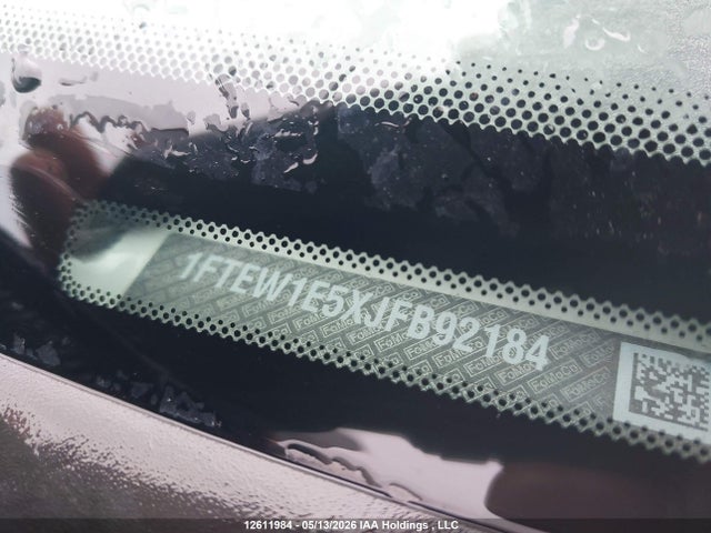 12611984 :رقم المزاد ، 1FTEW1E5XJFB92184 vin ، 2018 Ford F150 Supercrew مزاد بيع