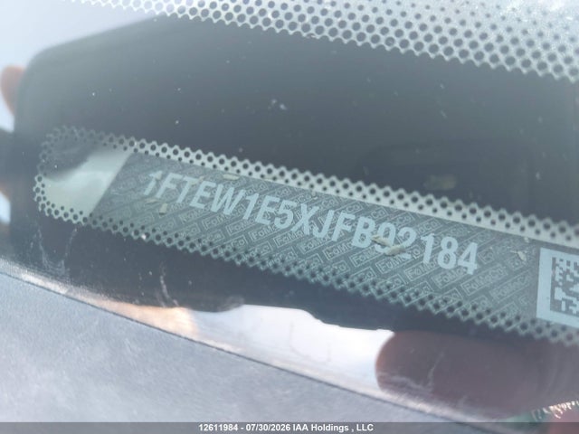 12611984 :رقم المزاد ، 1FTEW1E5XJFB92184 vin ، 2018 Ford F150 Supercrew مزاد بيع