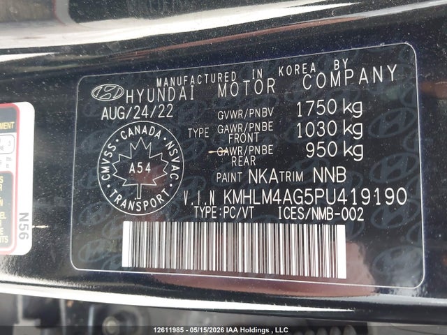 Hyundai ELANTRA SEL 2023 KMHLM4AG5PU419190 Image 9