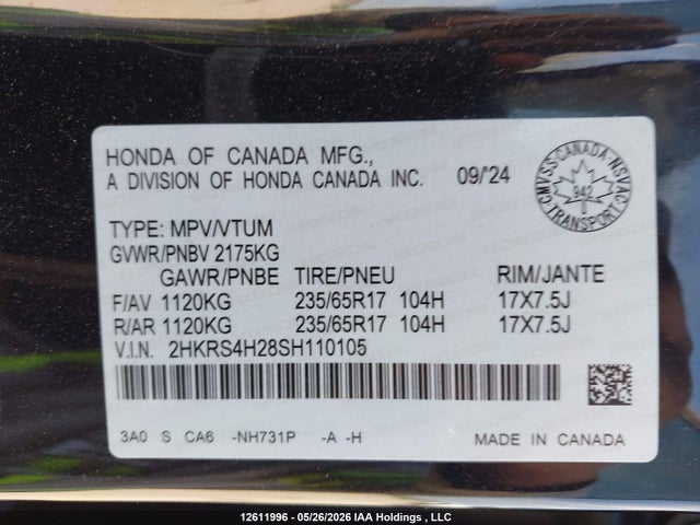Honda CR-V 2025 2HKRS4H28SH110105 Image 21