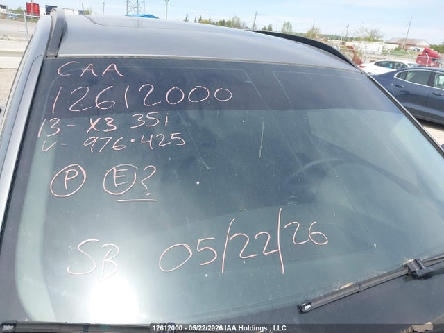 Auction sale of the 2013 Bmw X3 Xdrive35i, vin: 5UXWX7C5XDL976425, lot number: 12612000