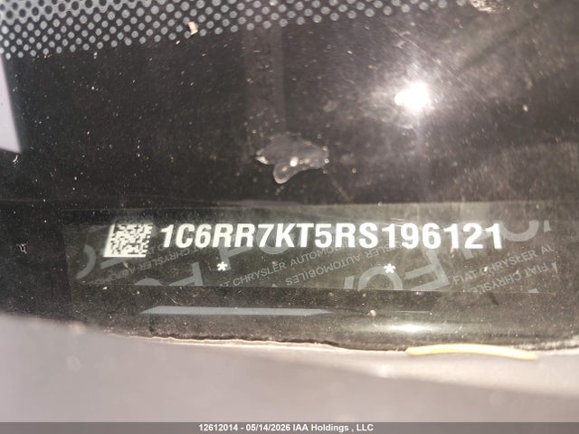 12612014 :رقم المزاد ، 1C6RR7KT5RS196121 vin ، 2024 Ram 1500 Classic Tradesman مزاد بيع