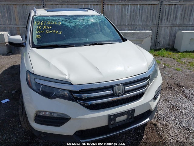 2018 Honda Pilot Touring მანქანა იყიდება აუქციონზე, vin: 5FNYF6H96JB501923, აუქციონის ნომერი: 12612023