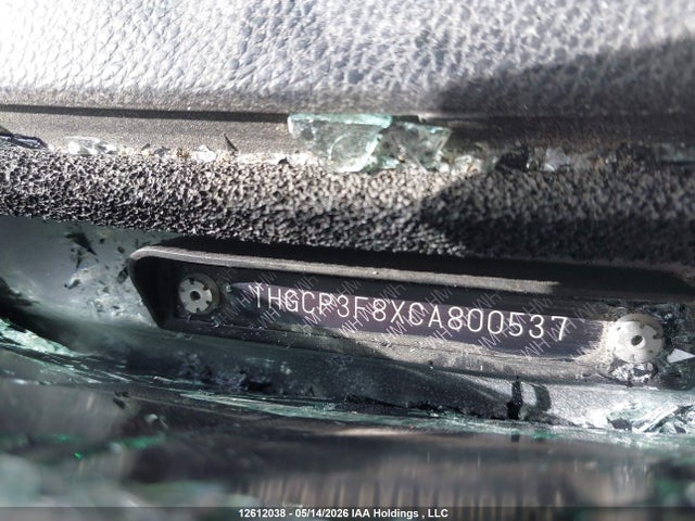 Продаж на аукціоні авто 2012 Honda Accord Exl, vin: 1HGCP3F8XCA800537, номер лоту: 12612038