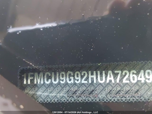 Ford ESCAPE SE 2017 1FMCU9G92HUA72649 Image 19