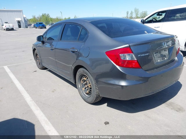 12612102 :رقم المزاد ، 2HGFB2F45CH105354 vin ، 2012 Honda Civic Lx مزاد بيع