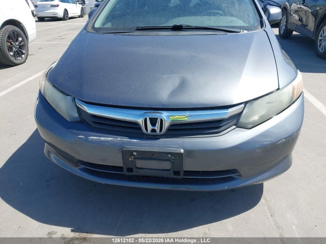 12612102 :رقم المزاد ، 2HGFB2F45CH105354 vin ، 2012 Honda Civic Lx مزاد بيع