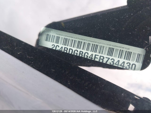 2015 Dodge Grand Caravan Se მანქანა იყიდება აუქციონზე, vin: 2C4RDGBG4FR734430, აუქციონის ნომერი: 12612129