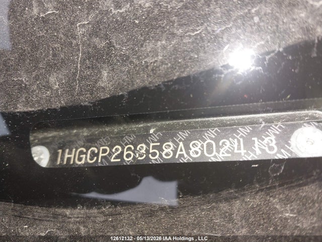 Aukcja sprzedaży 2008 Honda Accord Lx, vin: 1HGCP26358A802413, numer aukcji: 12612132