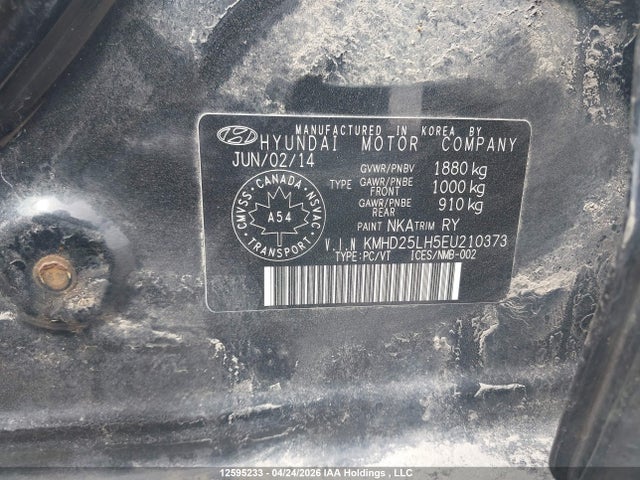 KMHD25LH5EU210373 Hyundai Elantra Gt Gl