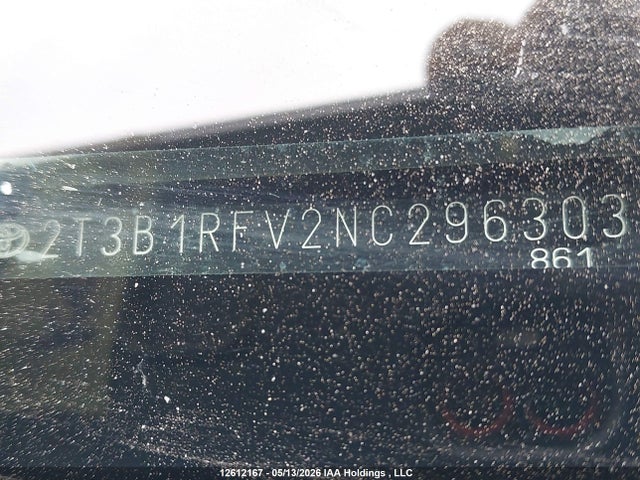2022 Toyota Rav4 Le მანქანა იყიდება აუქციონზე, vin: 2T3B1RFV2NC296303, აუქციონის ნომერი: 12612167