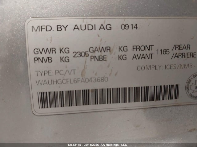 Audi S4 3.0t Technik/3.0t Technik Plus 2015 WAUHGCFL6FA043680 Image 9