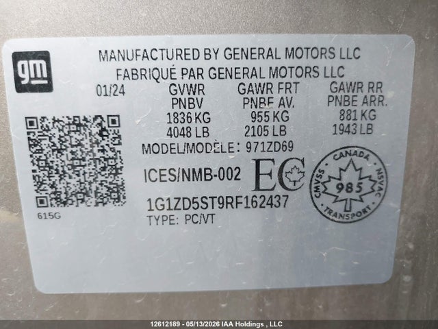 Chevrolet MALIBU LT 2024 1G1ZD5ST9RF162437 Image 18