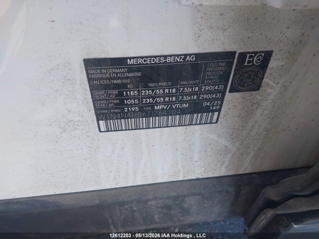 Продаж на аукціоні авто 2026 Mercedes-benz Gla 250 4matic, vin: W1N4N4HB6TJ764104, номер лоту: 12612203