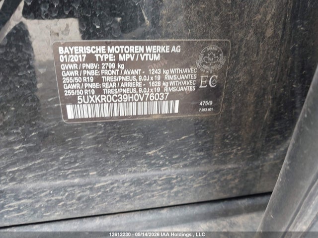 BMW X5 Xdrive35i 2017 5UXKR0C39H0V76037 Image 18