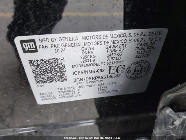 3GN7DSRR5SS140502 Chevrolet Equinox Ev Rs