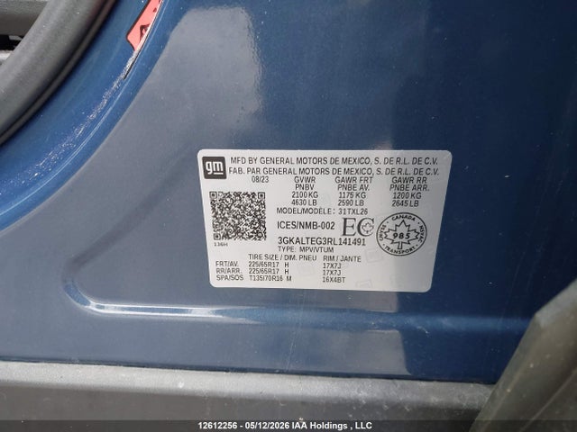 3GKALTEG3RL141491 GMC Terrain Sle