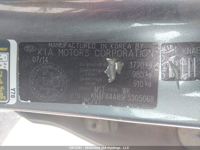 KIA Forte 2.0l Ex 2015 KNAFX4A89F5305068 Image 9