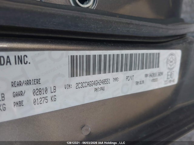 12612321 :رقم المزاد ، 2C3CCAGG4GH248551 vin ، 2016 Chrysler 300 S مزاد بيع
