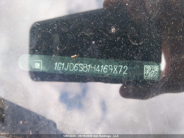 1G1JD6SB1H4169872 Chevrolet SONIC LT