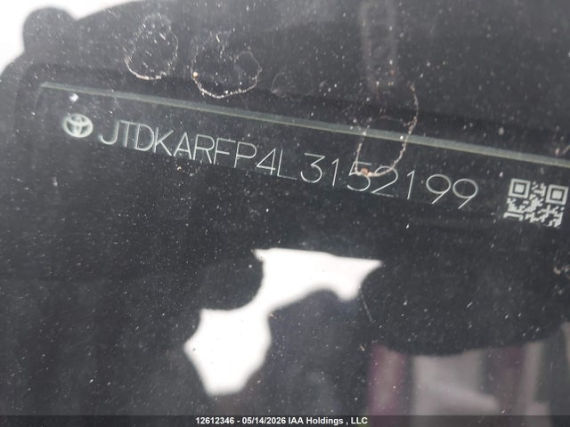 Aukcja sprzedaży 2020 Toyota Prius Prime Upgrade, vin: JTDKARFP4L3152199, numer aukcji: 12612346
