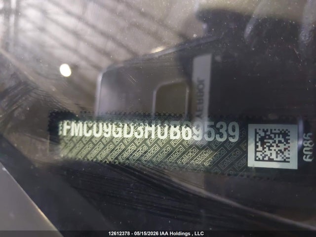 1FMCU9GD3HUB69539 Ford ESCAPE SE