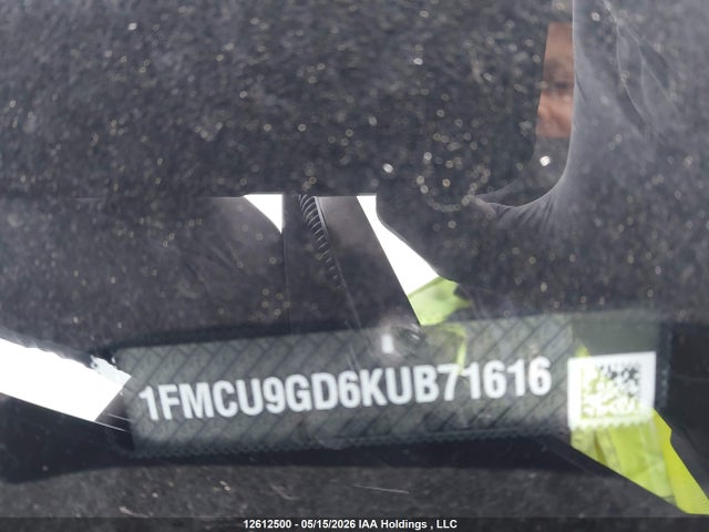 Продажа на аукционе авто 2019 Ford Escape Se, vin: 1FMCU9GD6KUB71616, номер лота: 12612500