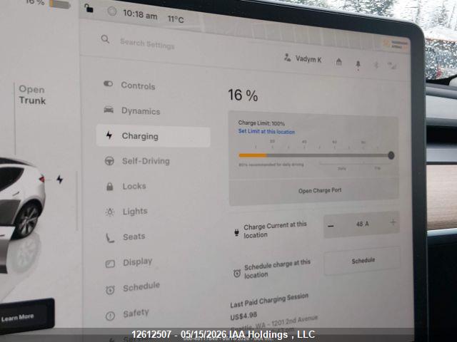 Aukcja sprzedaży 2023 Tesla Model Y, vin: LRWYGDEEXPC264911, numer aukcji: 12612507