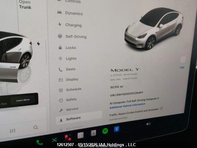 Aukcja sprzedaży 2023 Tesla Model Y, vin: LRWYGDEEXPC264911, numer aukcji: 12612507