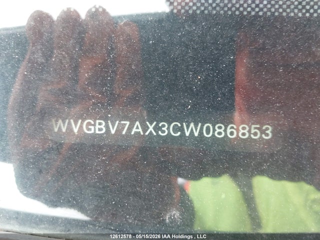 Aukcja sprzedaży 2012 Volkswagen Tiguan, vin: WVGBV7AX3CW086853, numer aukcji: 12612578