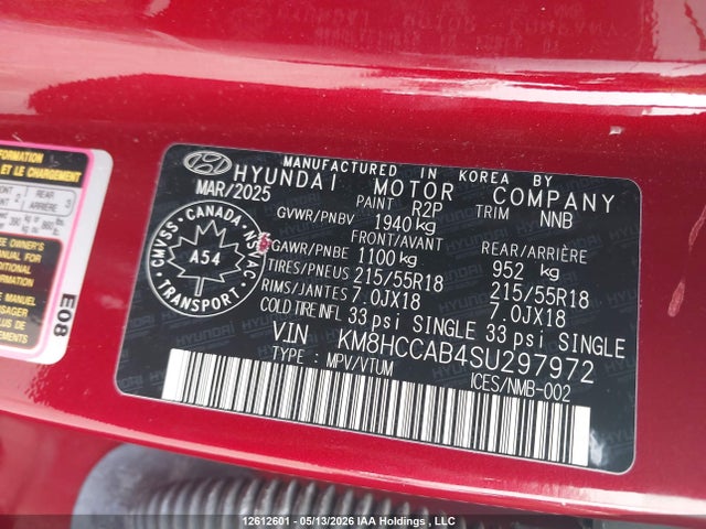 Hyundai Kona Sel 2025 KM8HCCAB4SU297972 Image 9