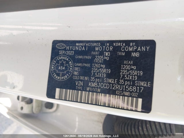 Продаж на аукціоні авто 2024 Hyundai Tucson N-line Awd, vin: KM8JCCD12RU156817, номер лоту: 12612604