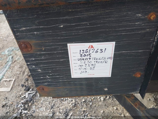 Aukcja sprzedaży 2015 Utility Trailer Mfg Discovery, vin: 4YMUL0916GV002396, numer aukcji: 12612631